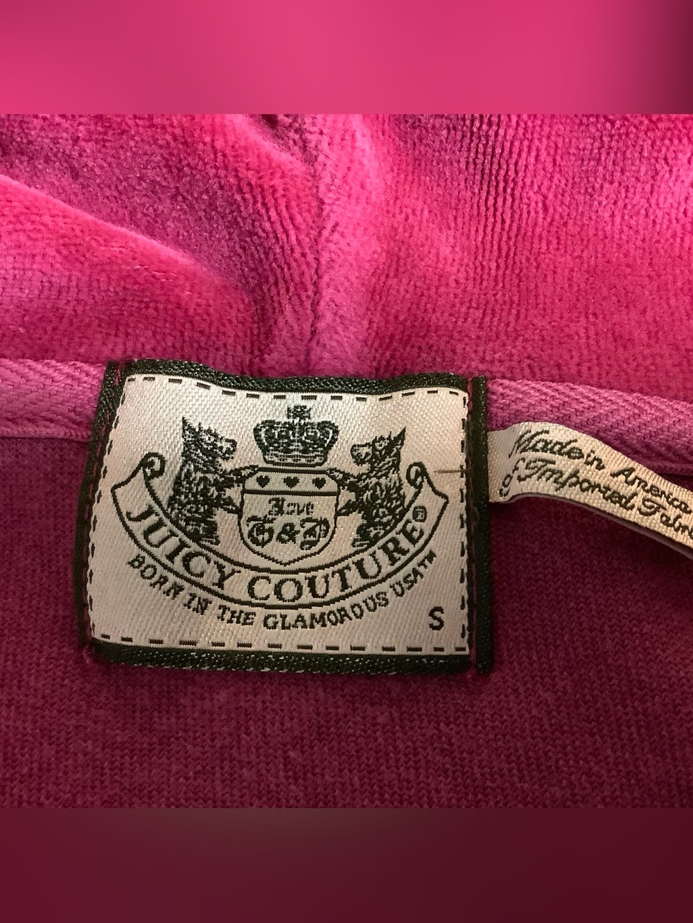 Juicy Couture Y2K Velour Zip-Up Hoodie PXS & Flare Pants PS 30 x 32 - Picture 12 of 14
